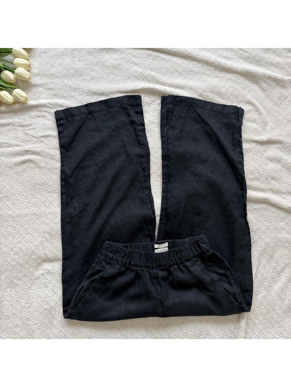 100% linen petite pant